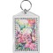 Watercolor Floral Bling Keychain