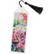Watercolor Floral Bookmark with tassel - Flat