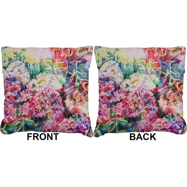 Watercolor Floral Burlap Pillow Approval