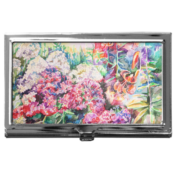 Custom Watercolor Floral Business Card Case