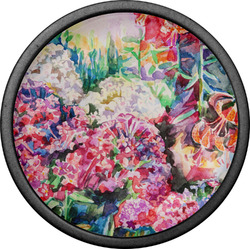 Watercolor Floral Cabinet Knob (Black)