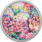 Watercolor Floral Cabinet Knob - Nickel - Front