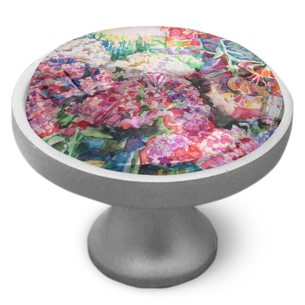 Custom Watercolor Floral Cabinet Knob