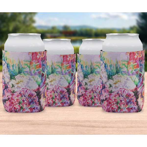 Watercolor Floral Can Sleeve - LIFESTYLE