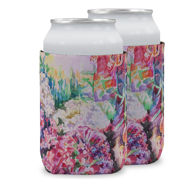 Custom Watercolor Floral Can Cooler (12 oz)
