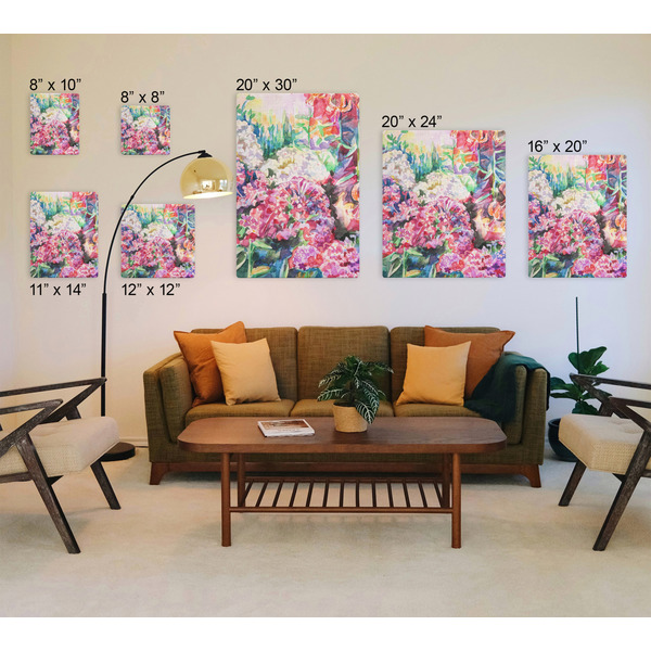 Watercolor Floral Canvas Prints - Multiple Sizes