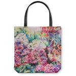 Watercolor Floral Canvas Tote Bag