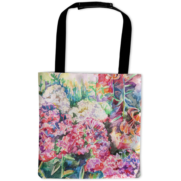 Custom Watercolor Floral Auto Back Seat Organizer Bag
