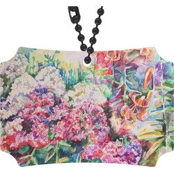 Watercolor Floral Rear View Mirror Ornament