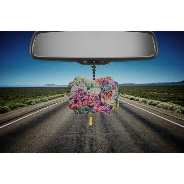 Watercolor Floral Car Ornament (Road)