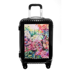 Watercolor Floral Carry On Hard Shell Suitcase