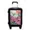 Watercolor Floral Carry On Hard Shell Suitcase - Front