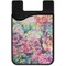 Watercolor Floral Cell Phone Credit Card Holder