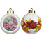 Watercolor Floral Ceramic Christmas Ornament - Poinsettias (APPROVAL)