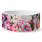 Watercolor Floral Ceramic Dog Bowl - Medium - Front