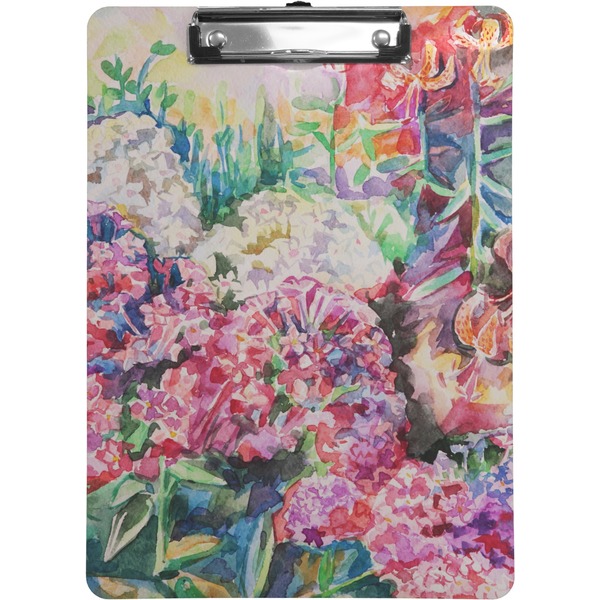 Custom Watercolor Floral Clipboard (Letter Size)