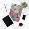 Watercolor Floral Clipboard - Lifestyle Photo