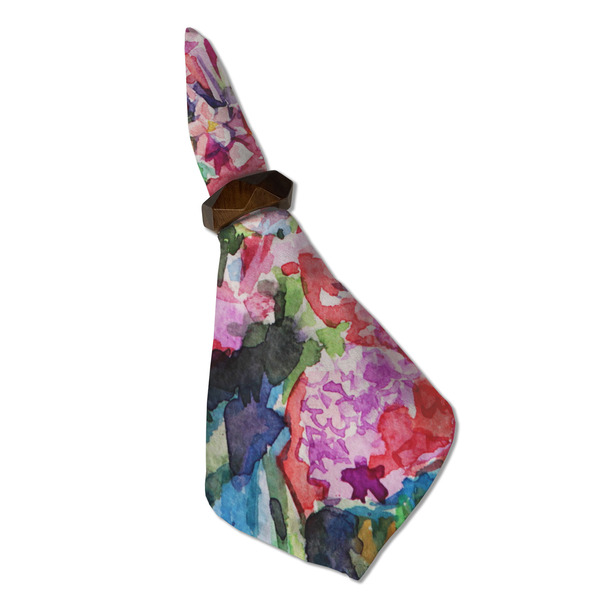 Watercolor Floral Cloth Napkins - Personalized Dinner (Folded in Ring) (MAIN)