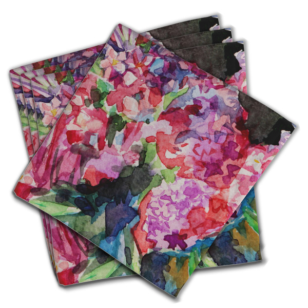 Custom Watercolor Floral Cloth Napkins (Set of 4)