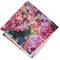 Watercolor Floral Cloth Napkins - Personalized Lunch (Folded Four Corners)