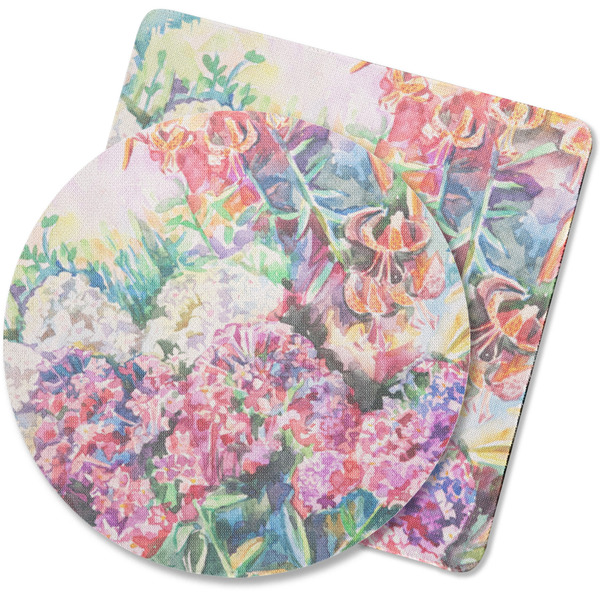 Custom Watercolor Floral Rubber Backed Coaster