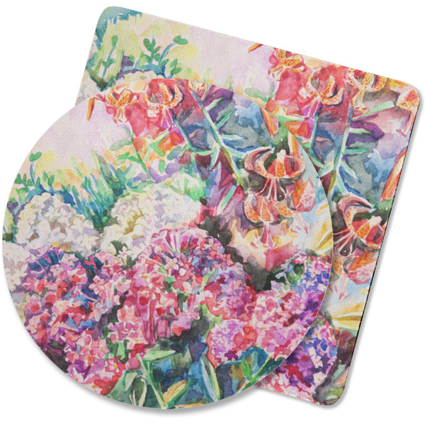 Custom Watercolor Floral Rubber Backed Coaster
