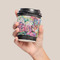 Watercolor Floral Coffee Cup Sleeve - LIFESTYLE