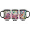 Watercolor Floral Coffee Mug - 11 oz - Black APPROVAL