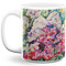 Watercolor Floral 11 Oz Coffee Mug - White