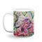 Watercolor Floral Coffee Mug - 11 oz - White