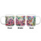 Watercolor Floral Coffee Mug - 20 oz - White APPROVAL