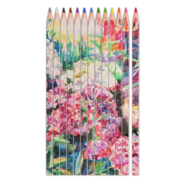 Custom Watercolor Floral Colored Pencils