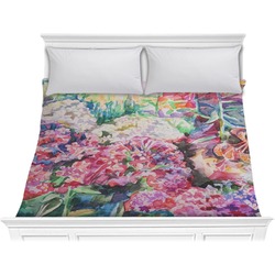 Watercolor Floral Comforter - King