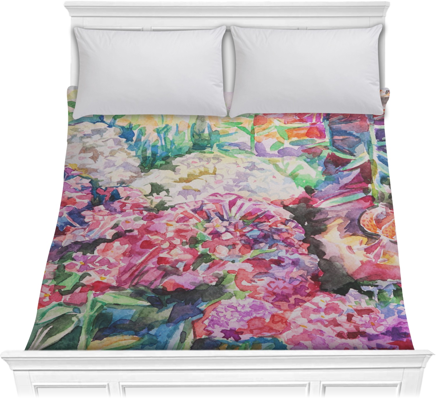 Watercolor Floral Comforter Full / Queen YouCustomizeIt