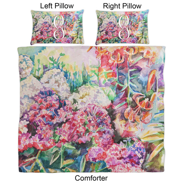 Watercolor Floral Comforter Set - King - Approval