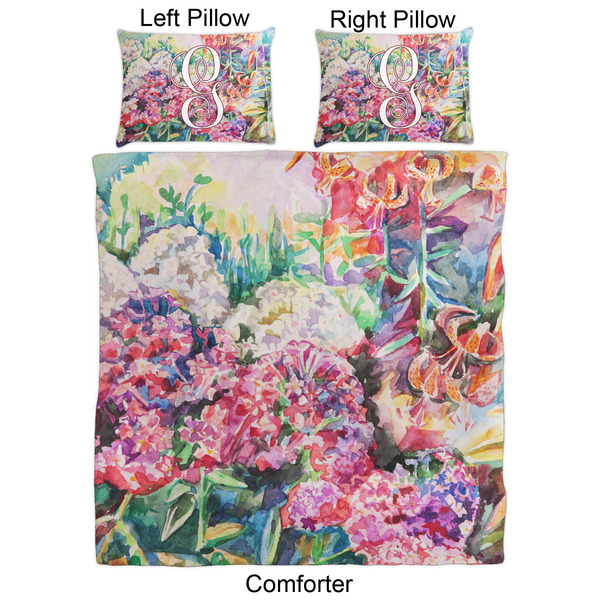 Watercolor Floral Comforter Set - Queen - Approval