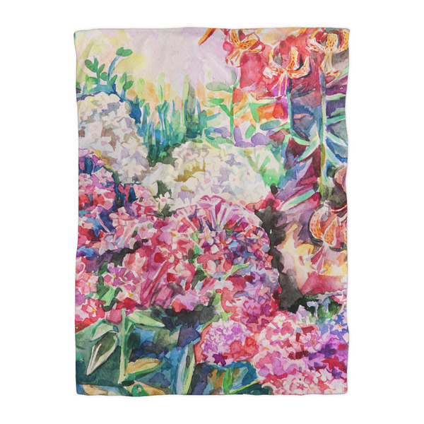 Watercolor Floral Comforter - Twin XL - Front