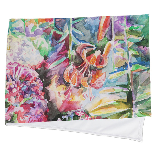 Custom Watercolor Floral Cooling Towel