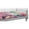 Watercolor Floral Crib 45 degree angle - Fitted Sheet