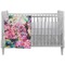 Watercolor Floral Crib Comforter / Quilt