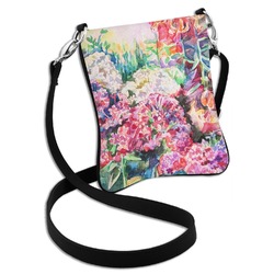 Watercolor Floral Cross Body Bag - 2 Sizes
