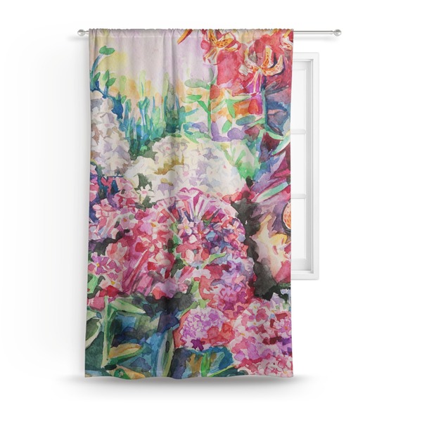 Custom Watercolor Floral Curtain