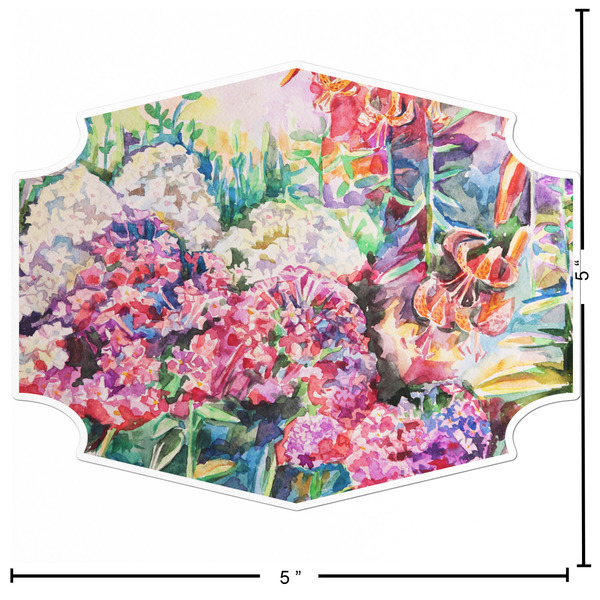 Watercolor Floral Custom Shape Iron On Patches - L - APPROVAL