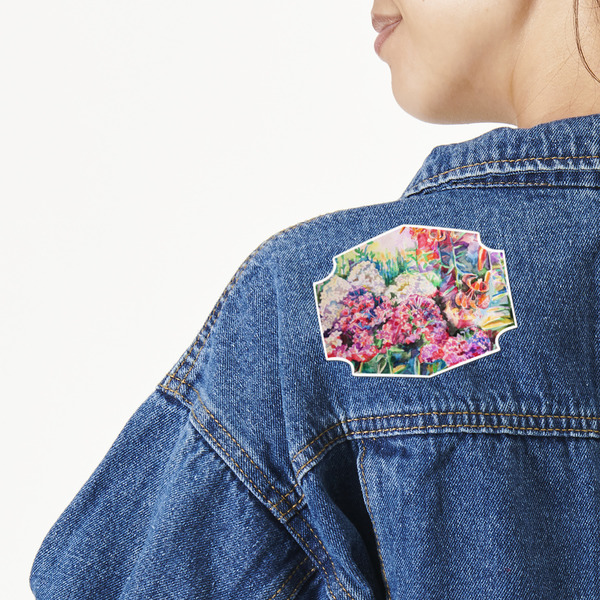 Custom Watercolor Floral Twill Iron On Patch - Custom Shape