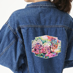 Watercolor Floral Large Custom Shape Patch - 2XL