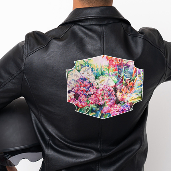 Watercolor Floral Custom Shape Iron On Patches - XXXL - APPROVAL