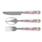 Watercolor Floral Cutlery Set