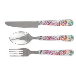Watercolor Floral Cutlery Set