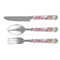 Watercolor Floral Cutlery Set - FRONT