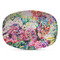 Watercolor Floral Microwave & Dishwasher Safe CP Plastic Platter - Main